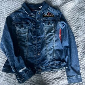 Wrangler Blue Denim Jacket with Patch